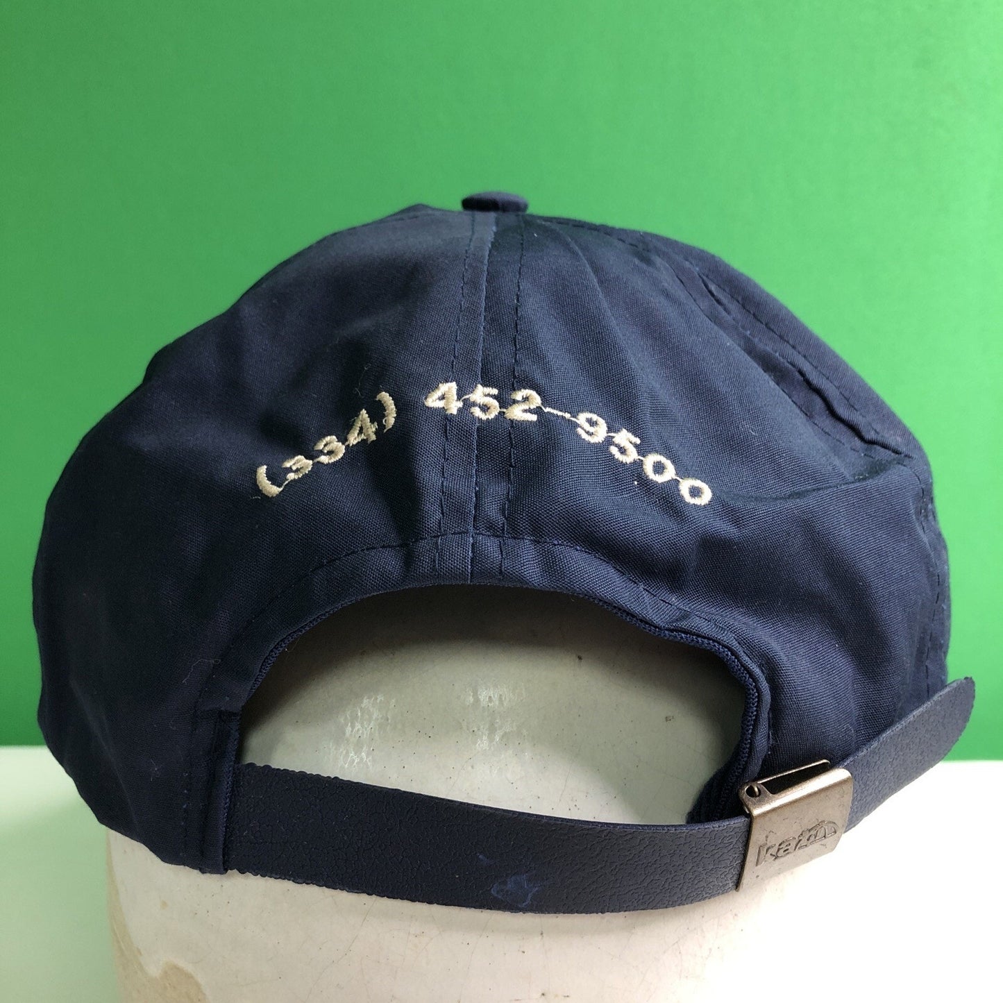 Vintage GENERAL & MARINE SHEET METAL INC Logo Strap Back Polyester Ball Cap Hat