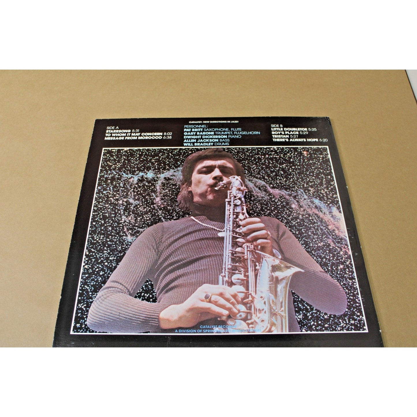 Jazz Flute and Saxaphone Artist Pat Britt, Starrrsong, Catalyst 1976
