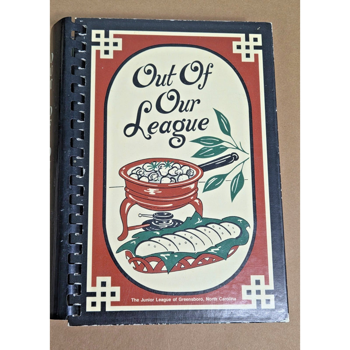 Vintage Out of Our League Greensboro NC Junior League Cookbook Southern Living
