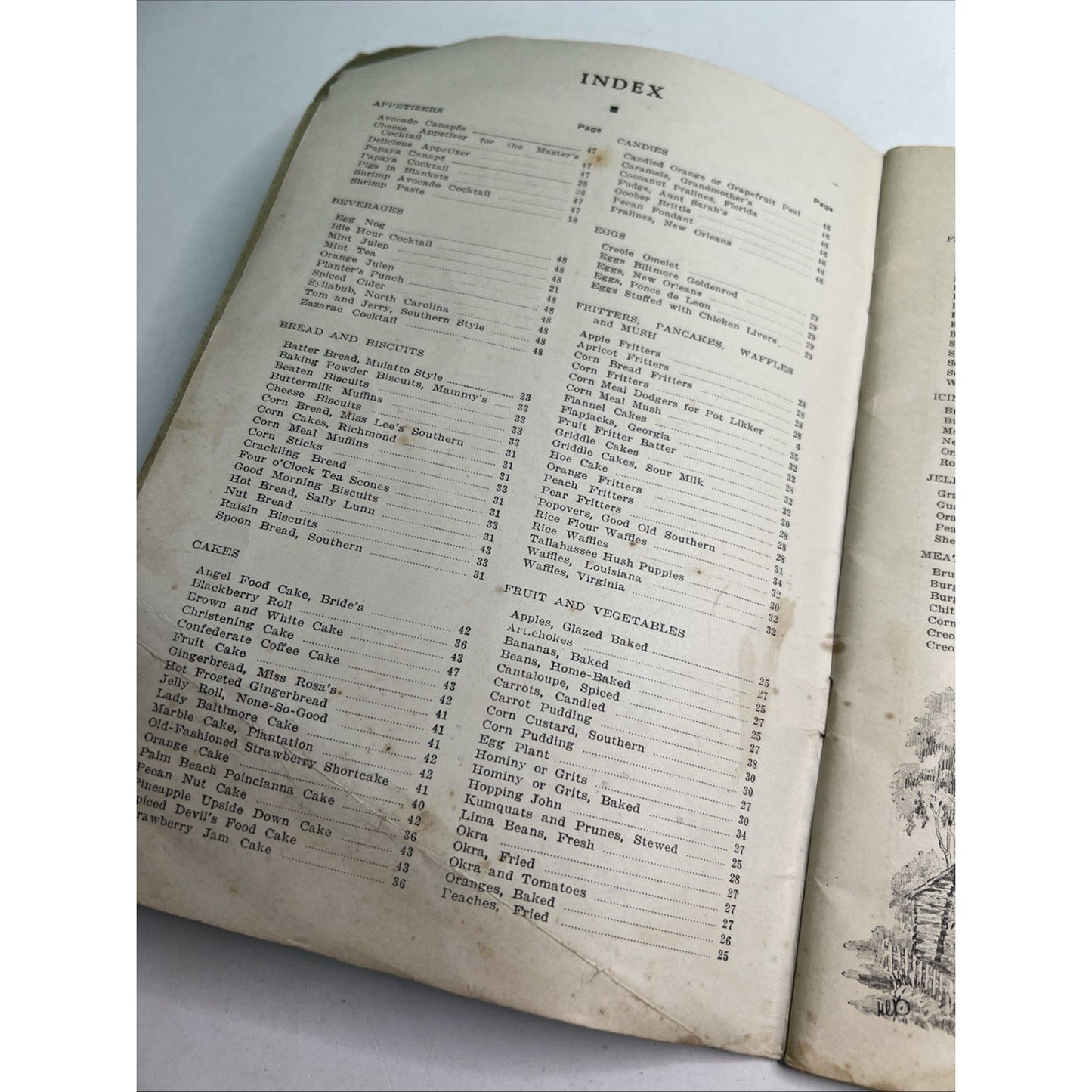 1935 Southern Cook Book 322 Old Dixie Recipes 48 Pages Original PB Illustrated