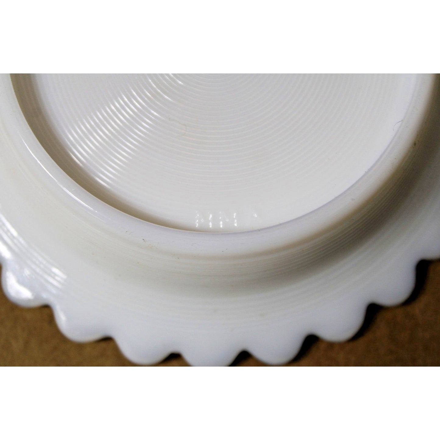 Vintage Milk Glass MMA Metropolitan Museum of Art 5” Flower Pot With Saucer