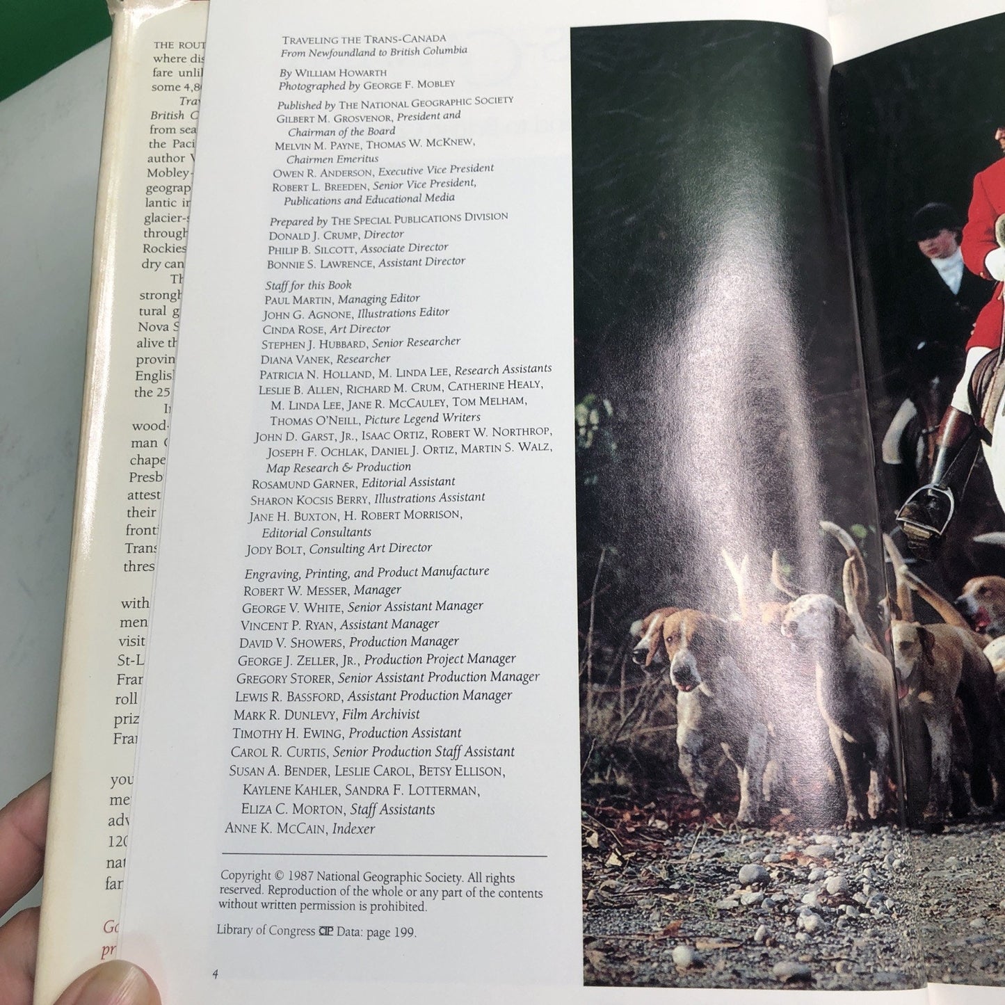 William Howarth TRAVELING THE TRANS-CANADA 1st Edition HC DJ 1987