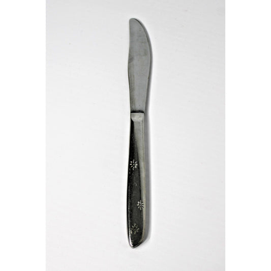 Vintage MCM Atomic Starburst Flatware, Aurora Superior Stainless NIGHT SKY Knife