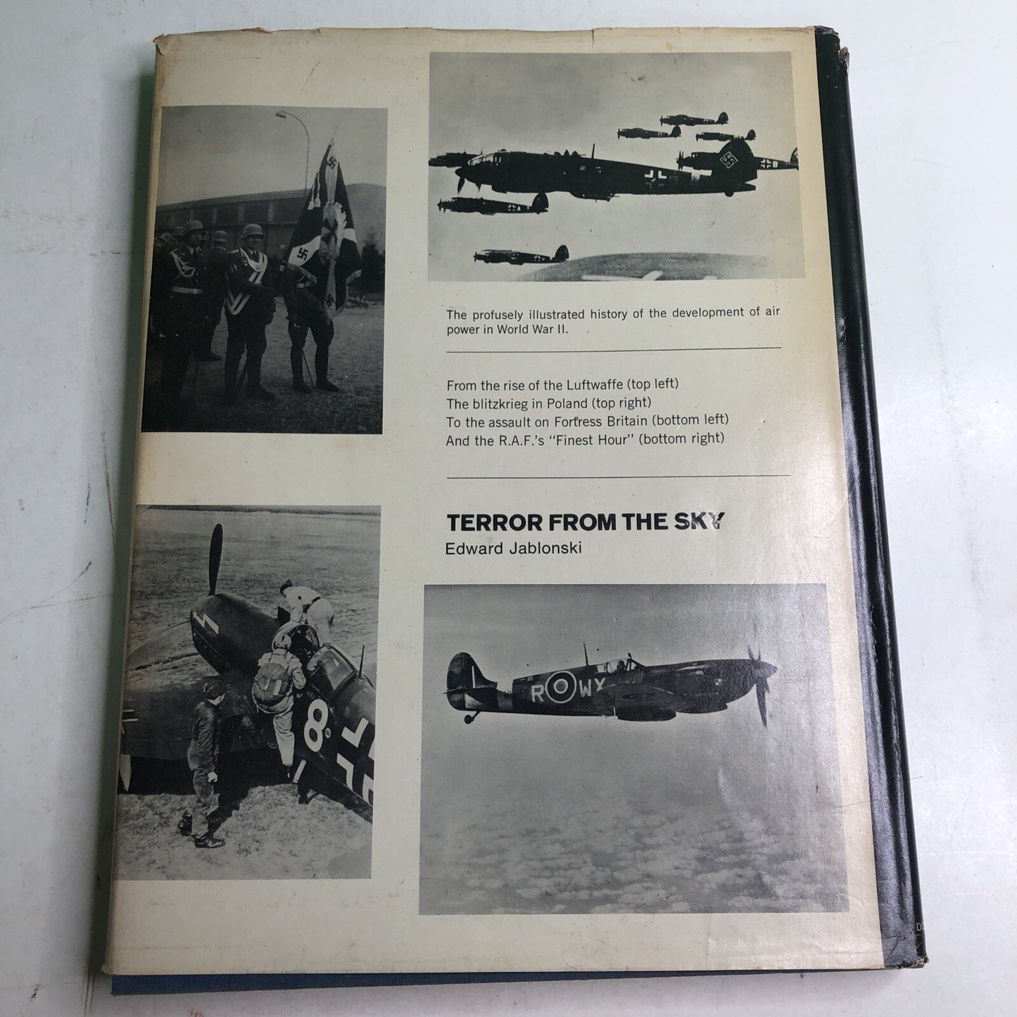 Airwar Vol 1 Terror From the Sky by Edward Jablonski 1971 HARDCOVER DUST JACKET