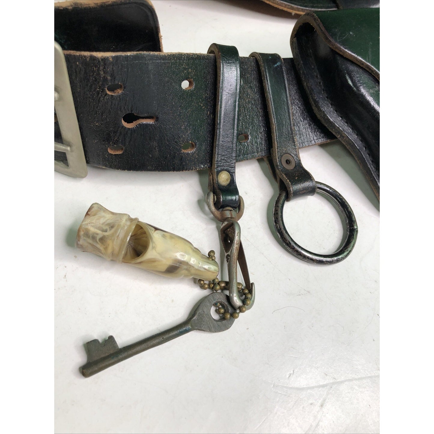 Vintage Brauer Bros. Black Leather Service Belt 42 Bucheimer Accessories Holster
