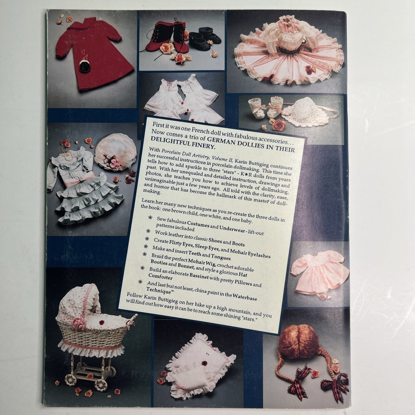 German Doll Patterns Clothing BOOK Sewing Patterns Porcelain Doll Artistry Vol 2