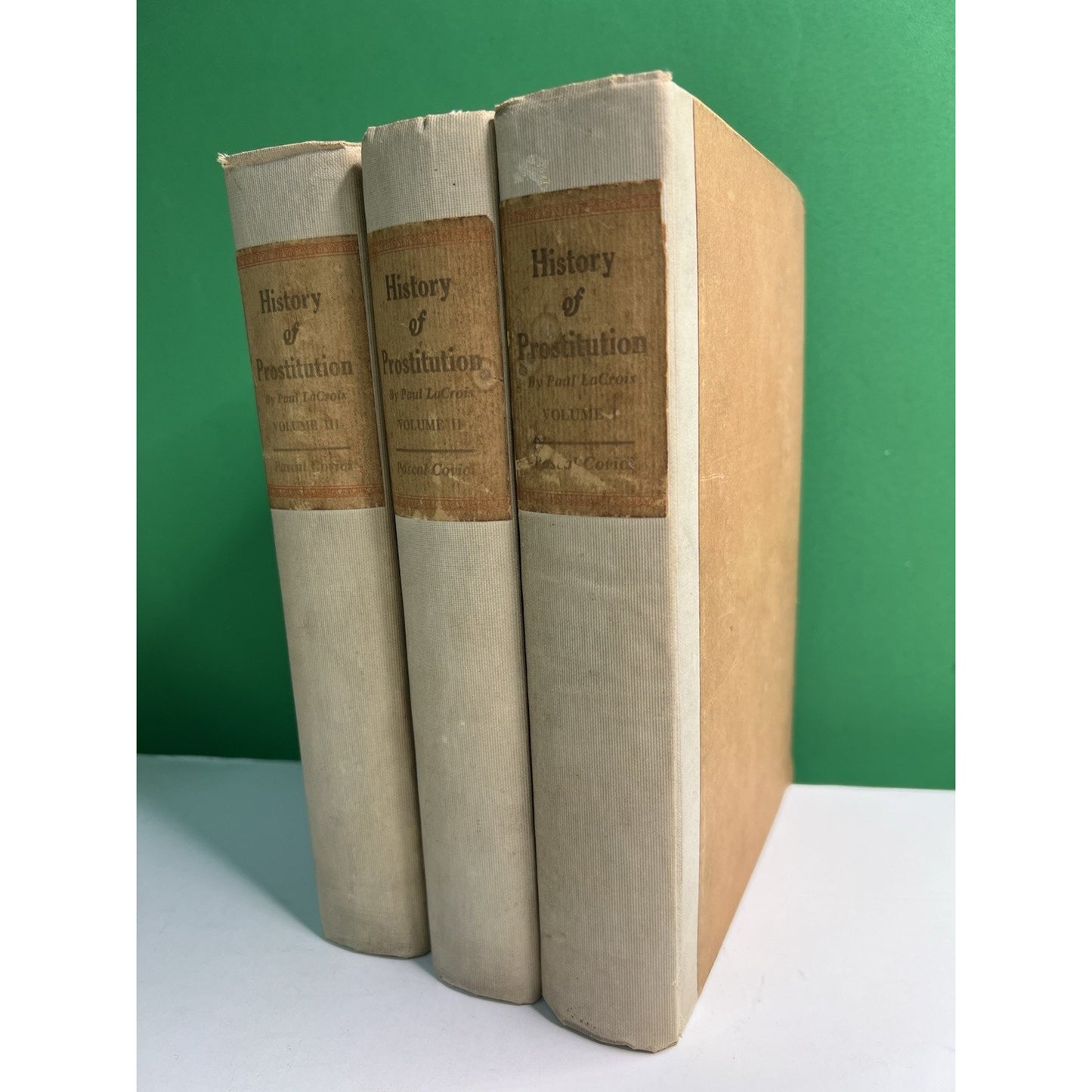 1926 3 VOL SET History Of Prostitution by Paul LaCroix HC LE 281/1250 English