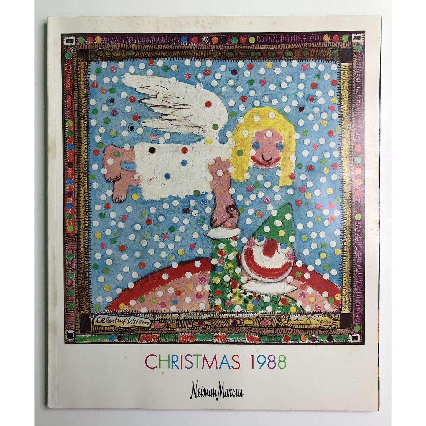 1988 Neiman Marcus Christmas Book Catalog Vintage Cover Art By Andre Francois