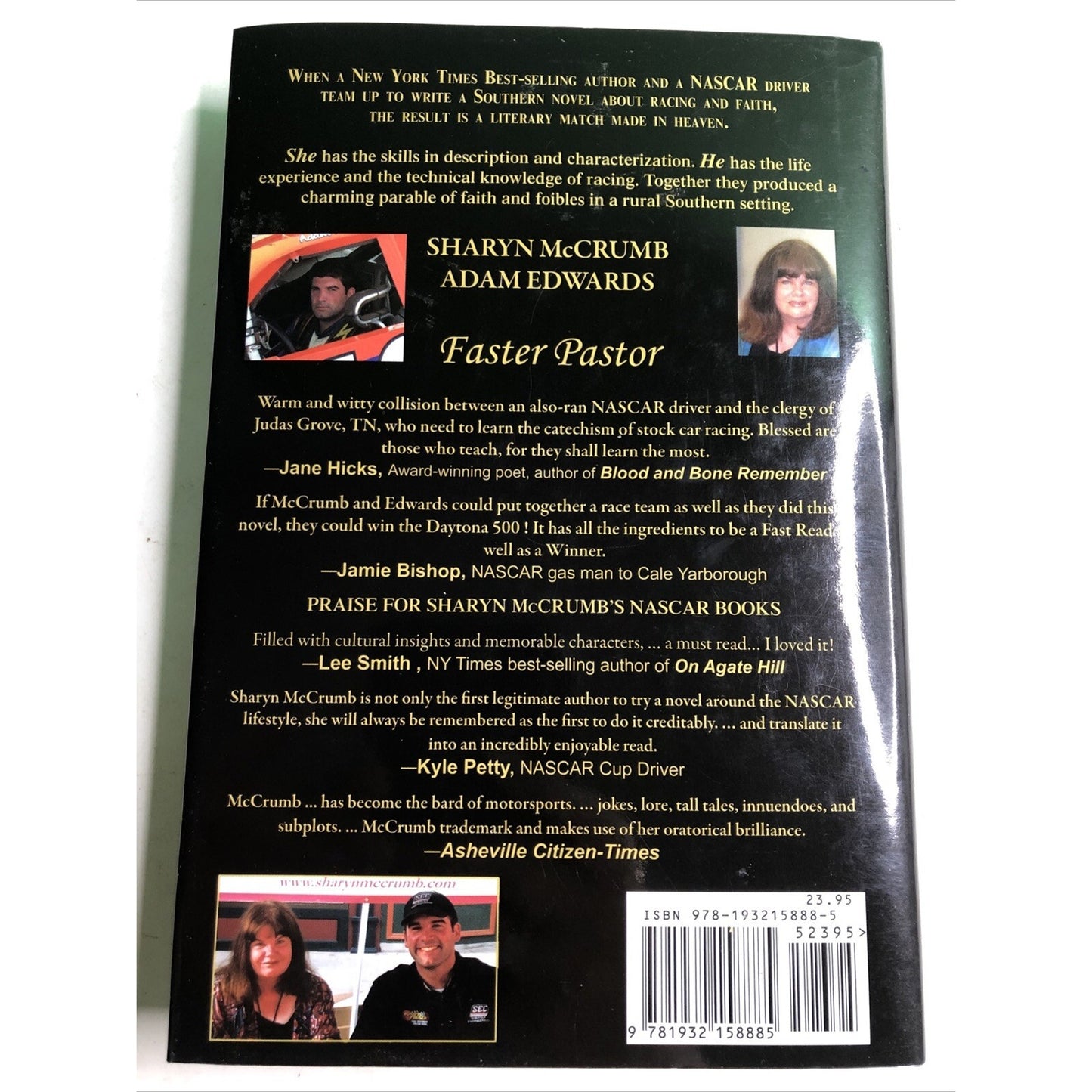 FASTER PASTOR By Sharyn Mccrumb & Adam Edwards SIGNED BY BOTH AUTHORS 2010 HC DJ