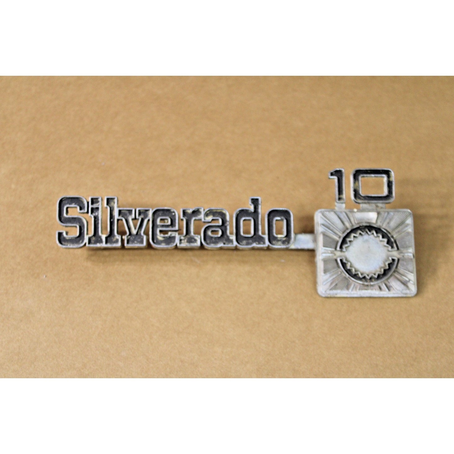 Original Front Fender "Silverado 10" Emblem 1975-1980 Chevy Pickup Truck