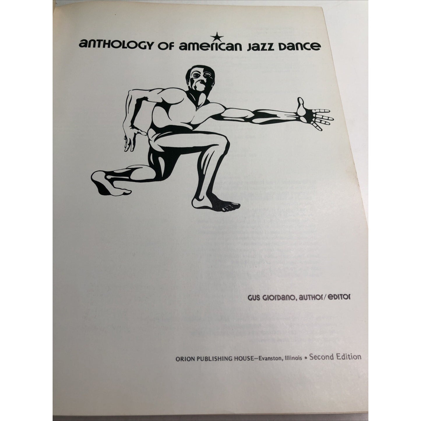 Gus Giordano / Anthology of American Jazz Dance 1978 HC DJ Illus. 2nd Edition