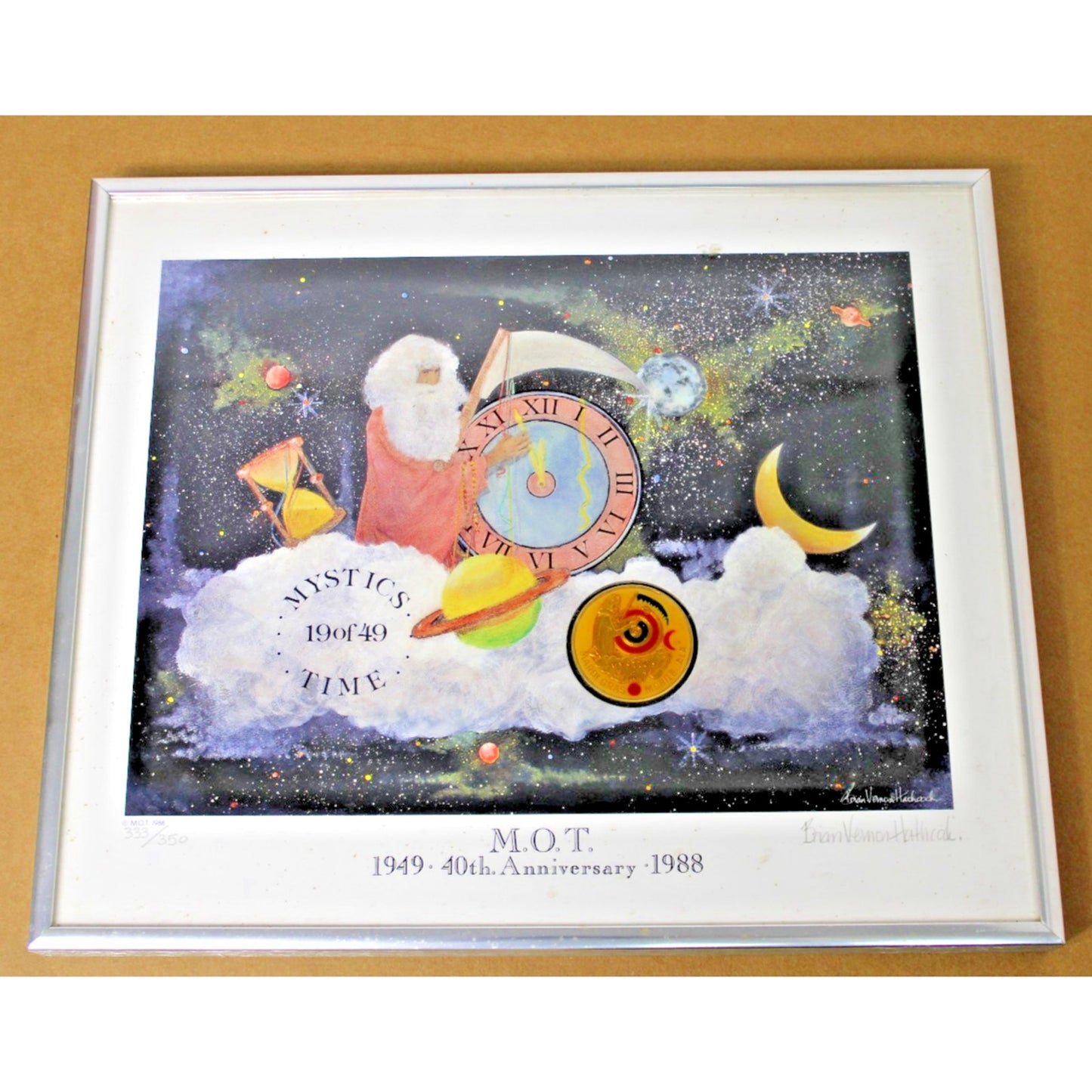 Signed, Numbered Mobile Mardi Gras M.O.T. Print/ Doubloon, Brian Vernon Hathcock