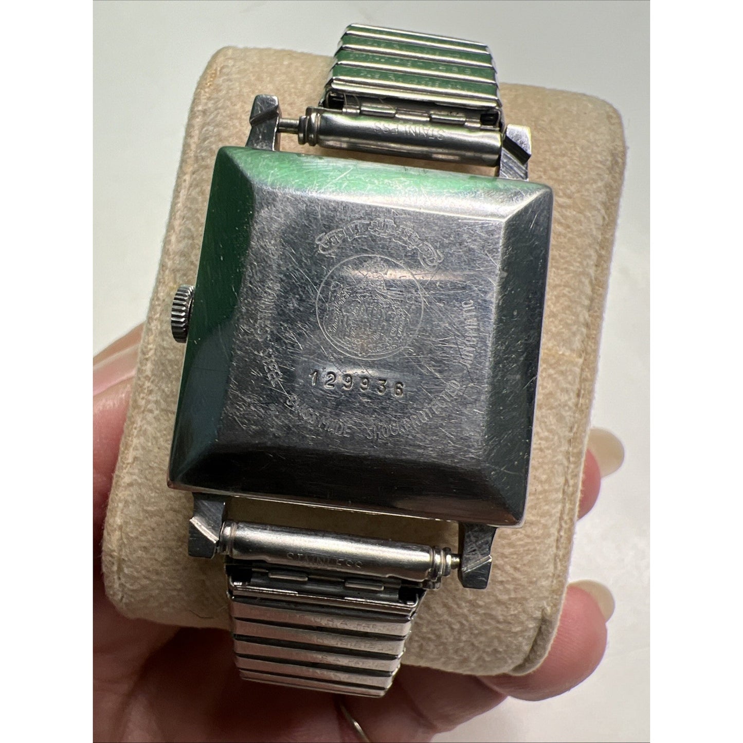 Vintage Swiss Made Jules Jurgensen Watch Stainless Steel Automatic Date Parts