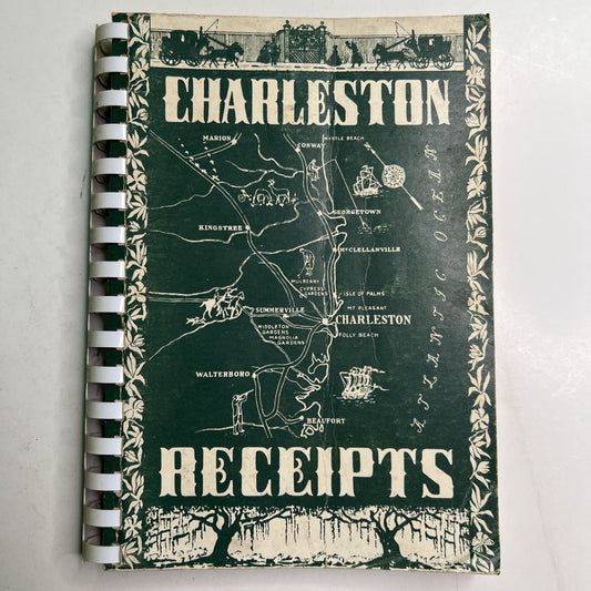 Charleston Receipts by the Junior League 1950 19th Printing 1974 Cookbook