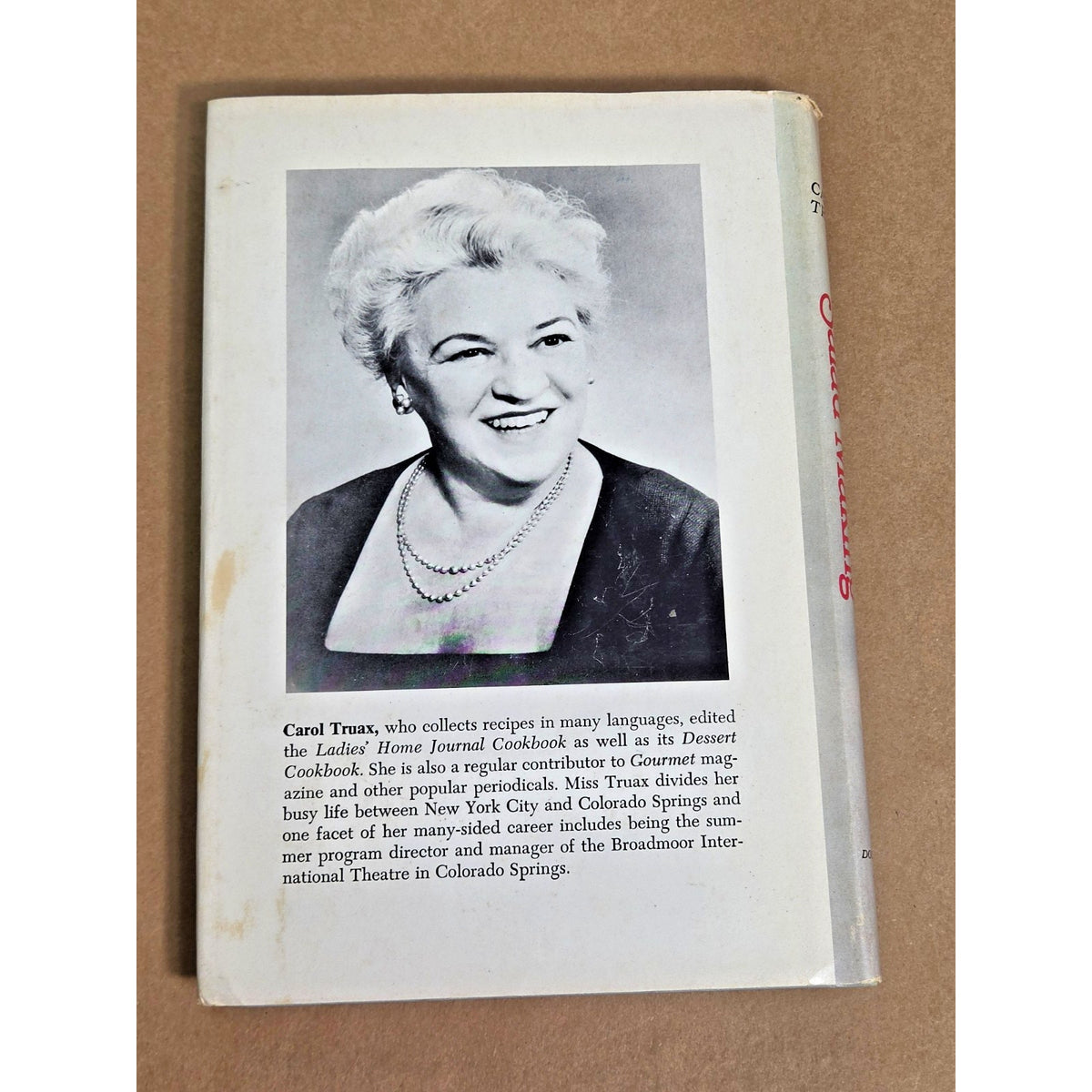 The Art of Salad Making Carol Truax Vtg 1968 Hardcover DJ Cookbook Recipes 1960s