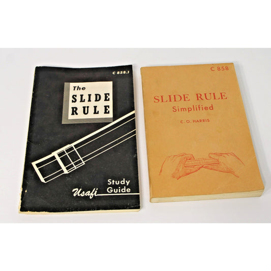 US Armed Forced Institute C-858 Slide Rule Simplified with Study Guide, Workbook