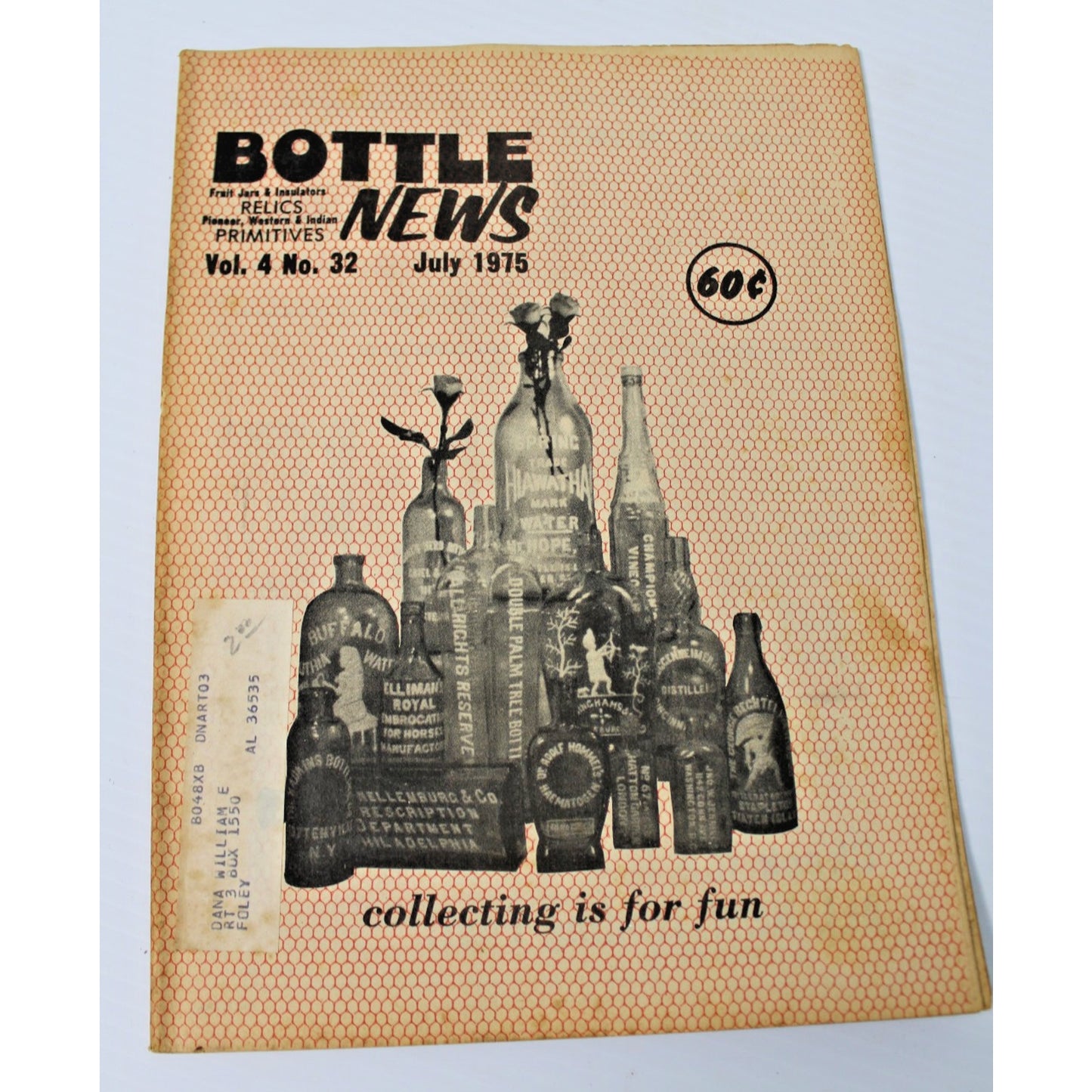 10 Issues 1975 "Bottle News" Fruit Jars, Insulators, Western & Indian Primatives
