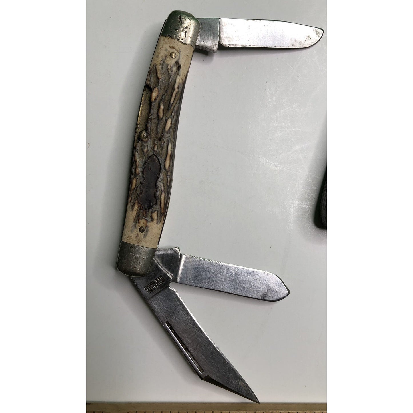 Lot Of 3 Vintage Pocket Knives Schrade Tree Brand Pakistan Some Damage Read All