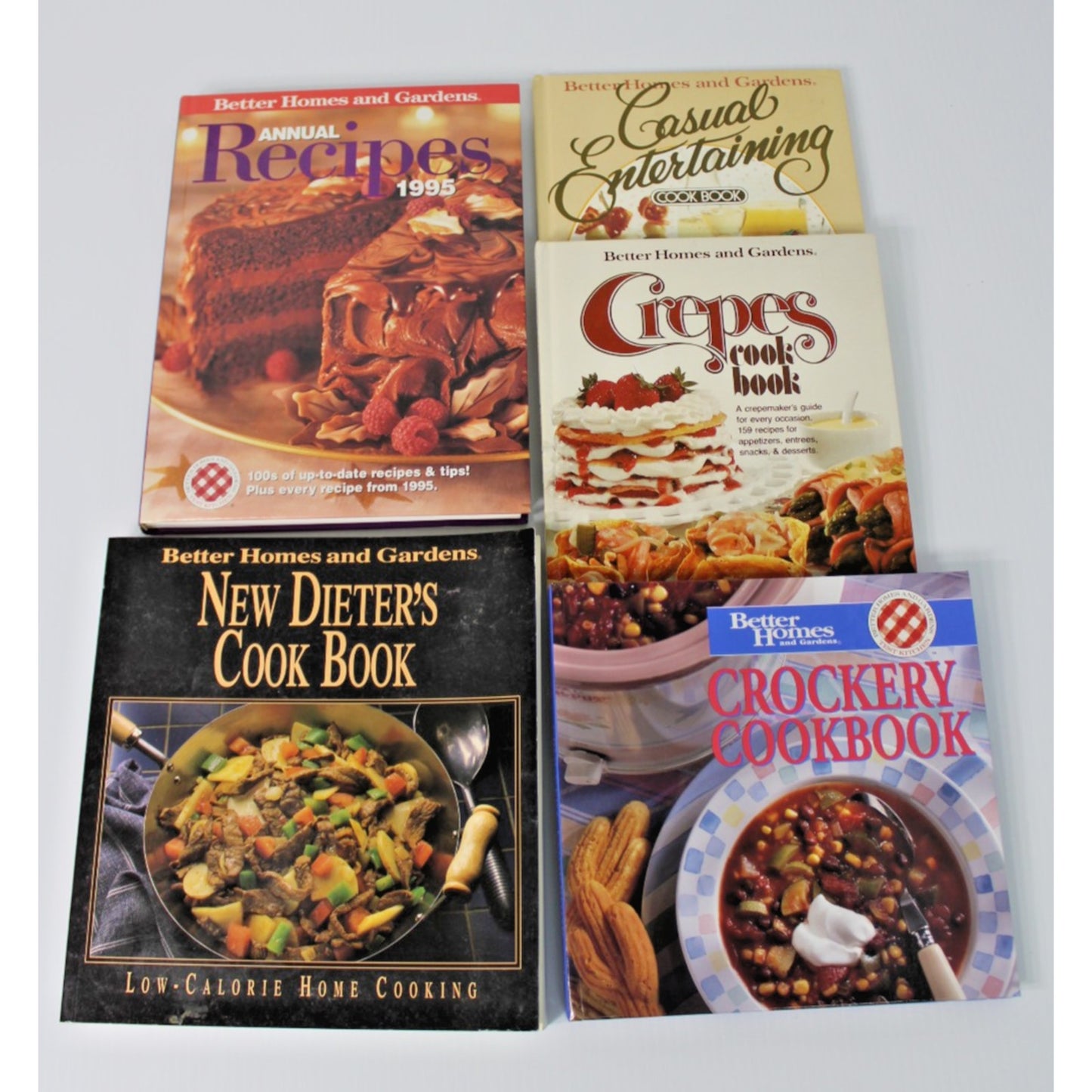 6 Vintage Better Homes & Gardens Cookbooks: All-Time Favorites, Casual Dining