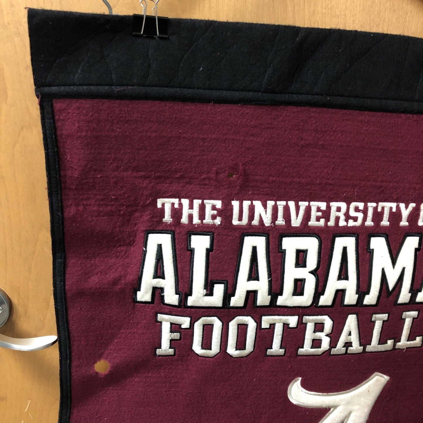 VINTAGE University Of Alabama Football National Champions Wool Banner 36”x23”