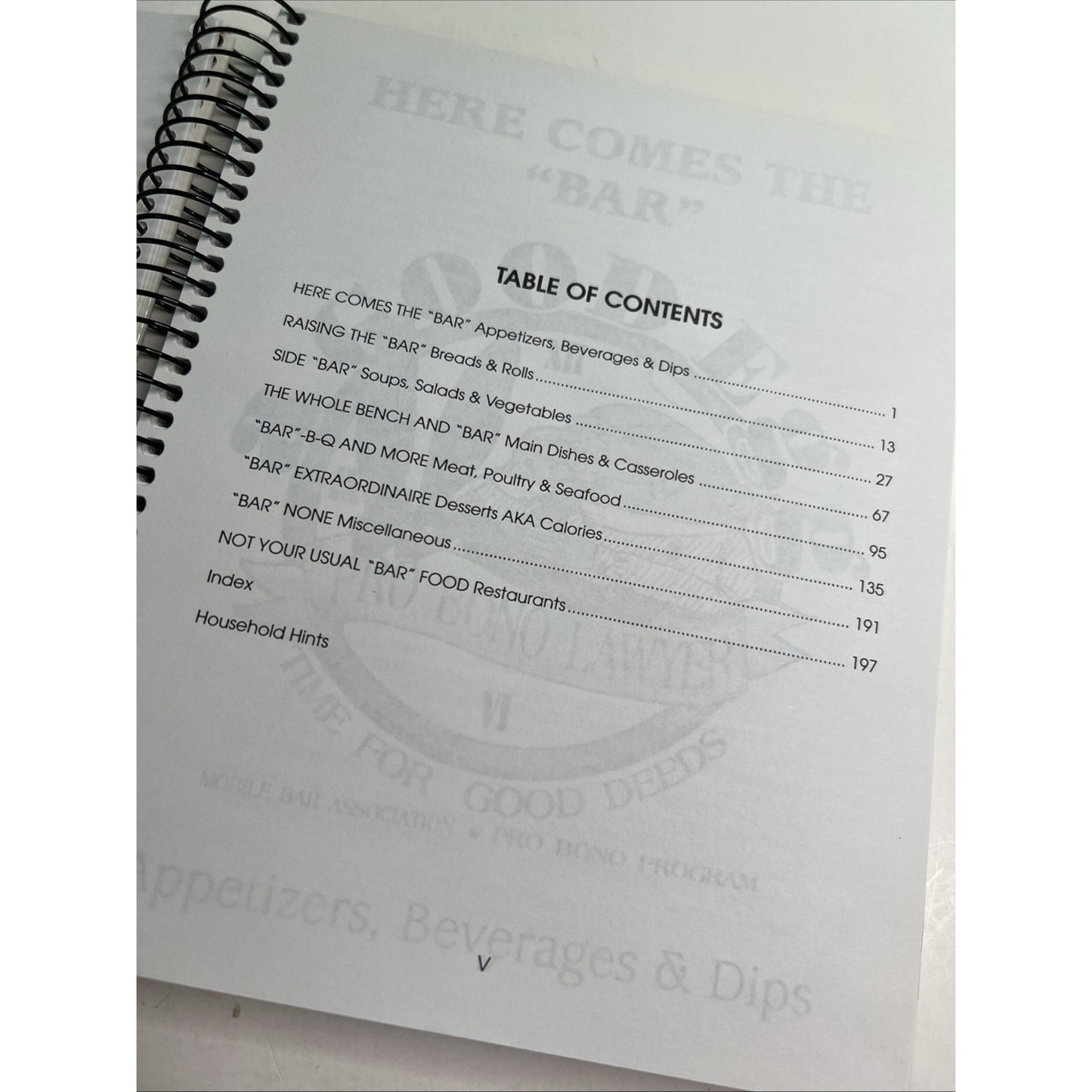 2001 Cookbook Mobile AL Bar Association Volunteer Lawyers Program Recipes