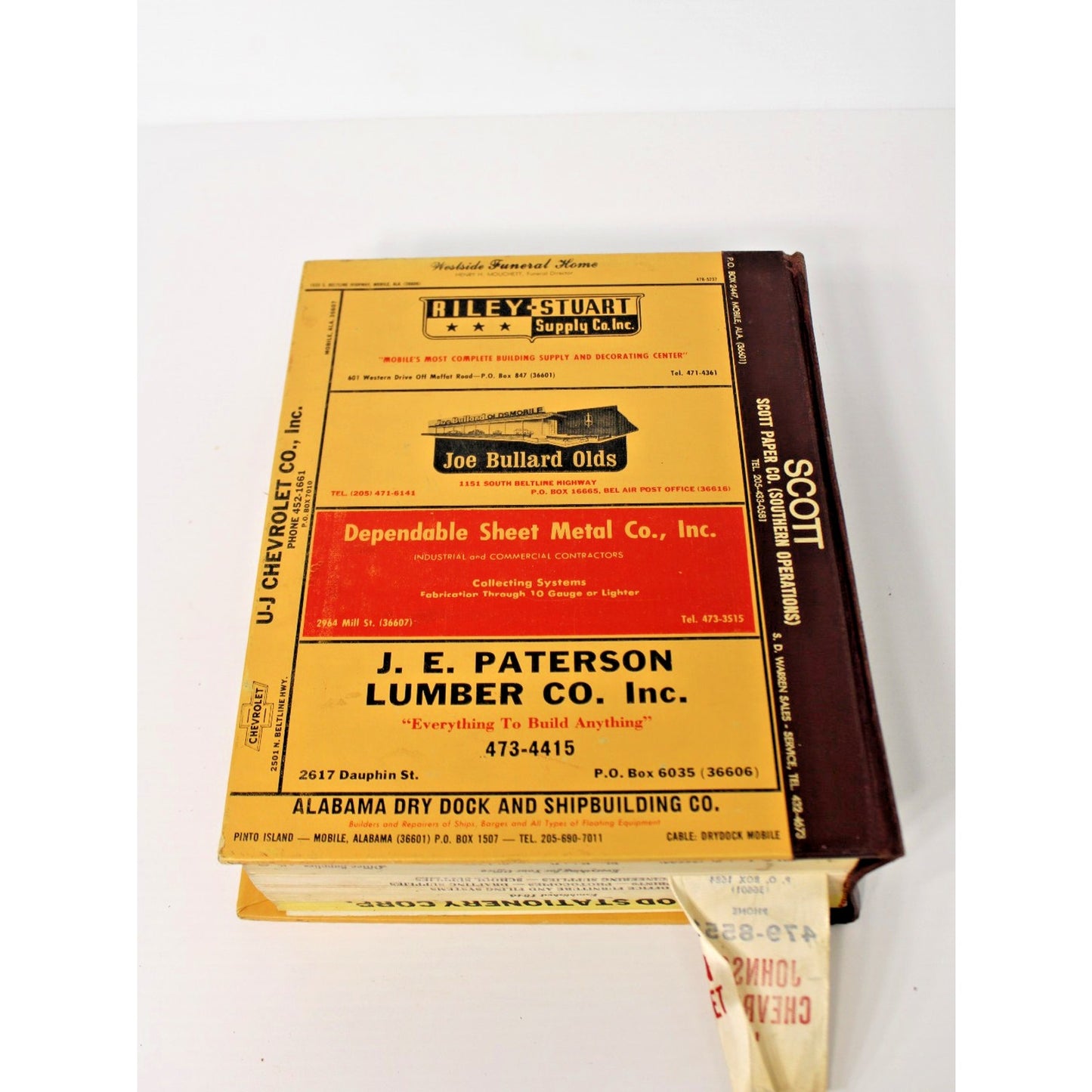 1977 R. L. Polk Mobile County Alabama City Directory Advertising History AL