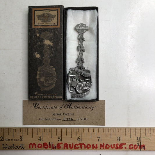 1999 HARLEY DAVIDSON Limited Edition PEWTER SPOON #0346 of 5000