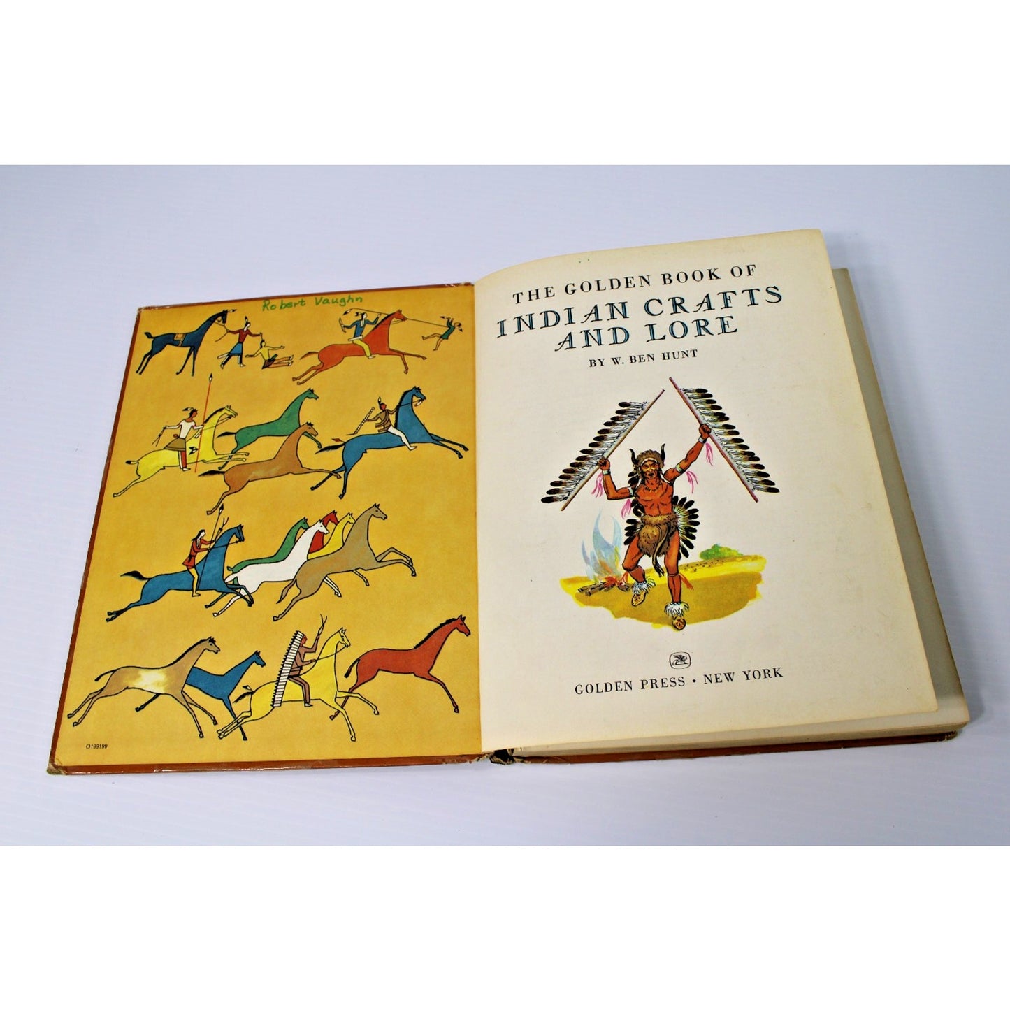 1962 The Golden Book of Indian Crafts and Lore by W. Ben Hunt, 15th Printing HC