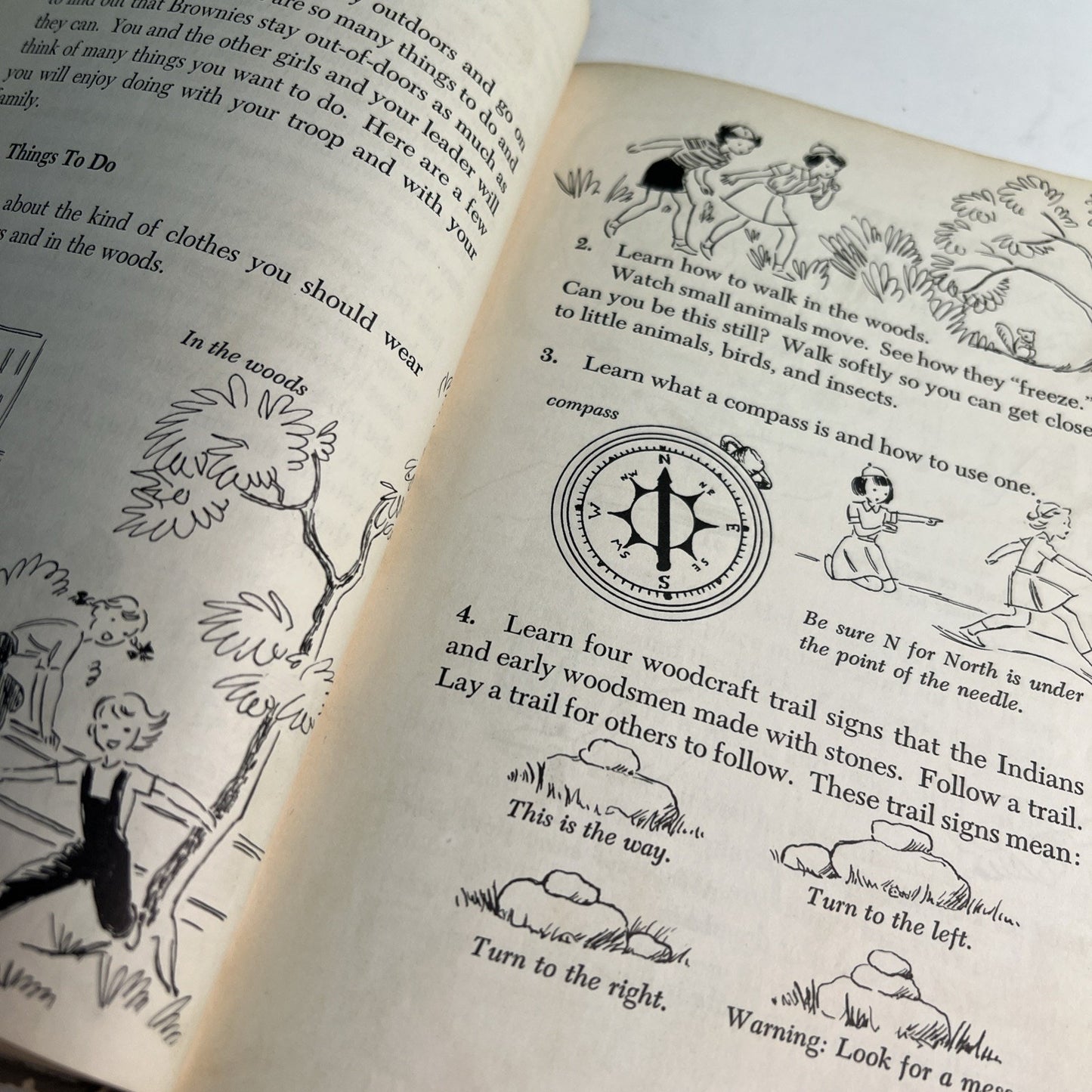 1951/1954 HC Brownie Girl Scout Handbook by Ray Mitchell Illustrated Ruth Wood