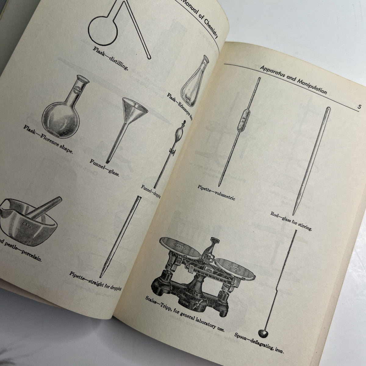 Vintage 1952 Labratory Manual of Chemistry by L. Jean Bogert PB Illustrated