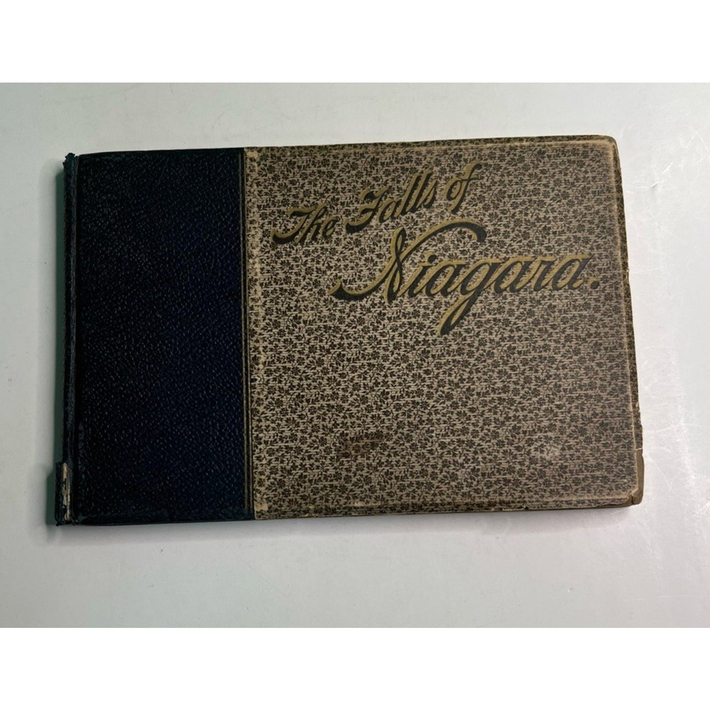 NIAGARA FALLS SOUVENIR BOOK EARLY 1900's Hardcover PICTURE BOOK With Advertising