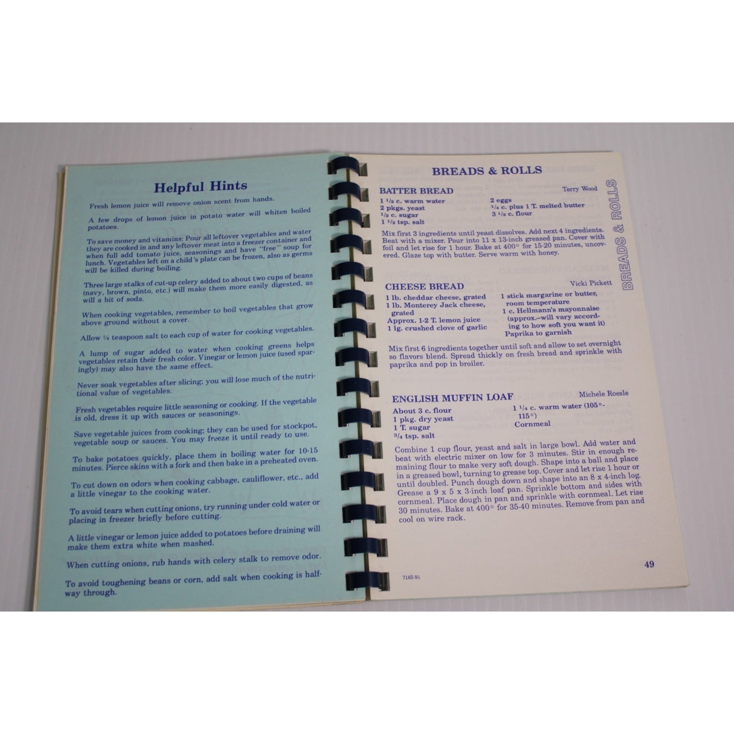 Vintage 1992 Prescriptions For the Pallet Collin County Texas Nursing Cookbook