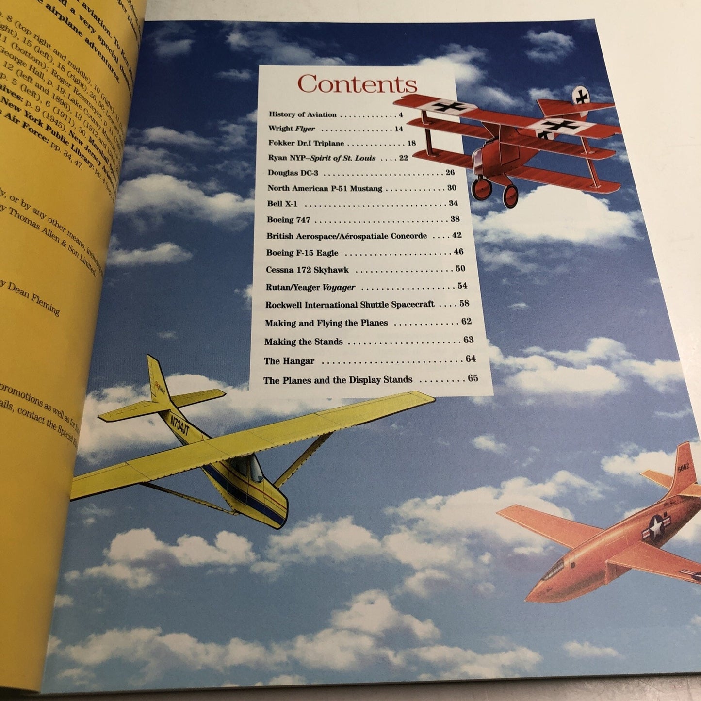 Aviation Legends Paper Airplane Book by BLACKBURN & LAMMERS 2001 PB