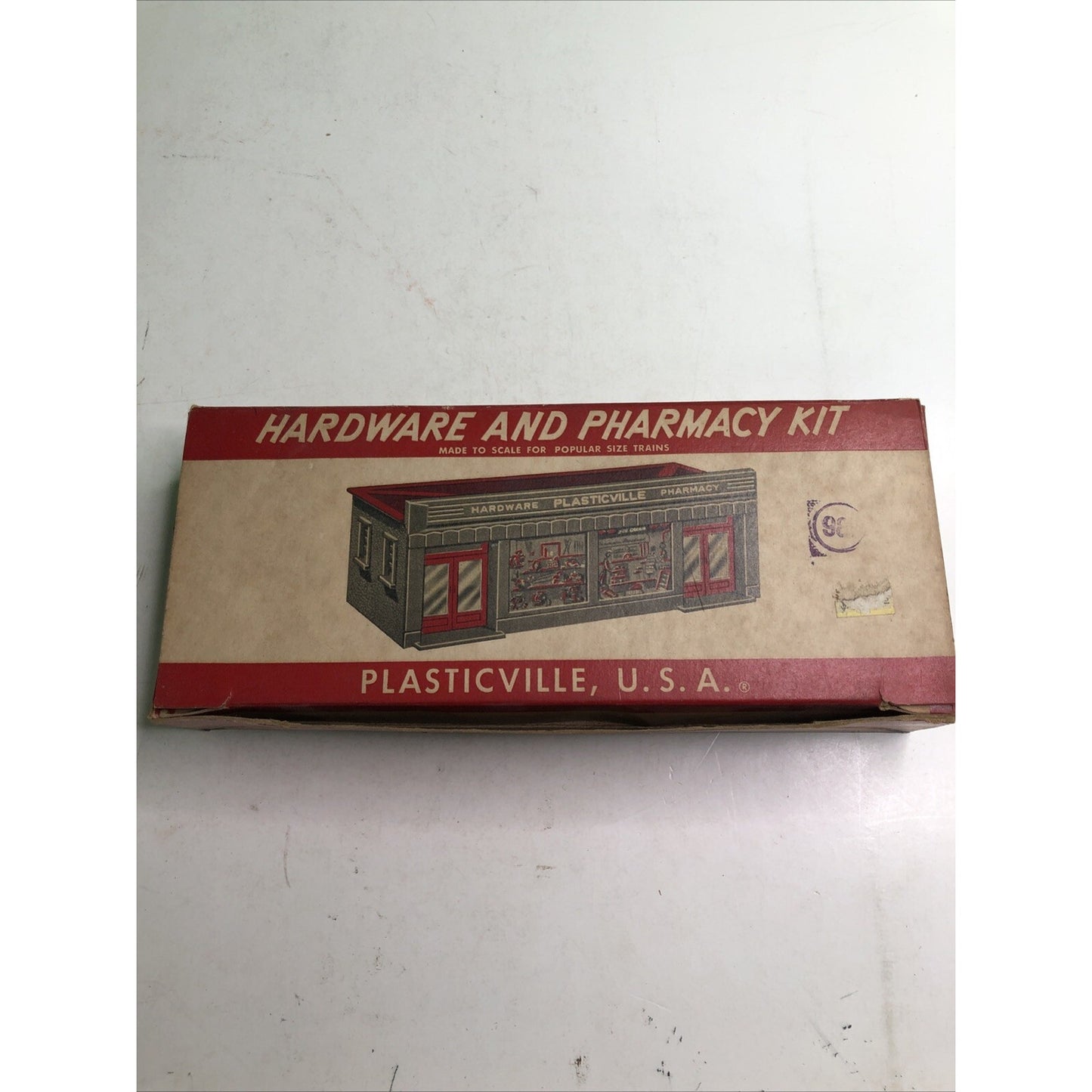 PLASTICVILLE O/S GAUGE HARDWARE and PHARMACY STORE DH-2 KIT VINTAGE 1952