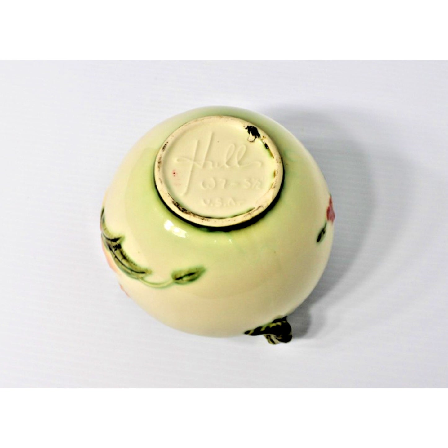 Pristine! Vintage HULL Pottery Woodland Jardiniere Planter Vase W7 5-1/2"