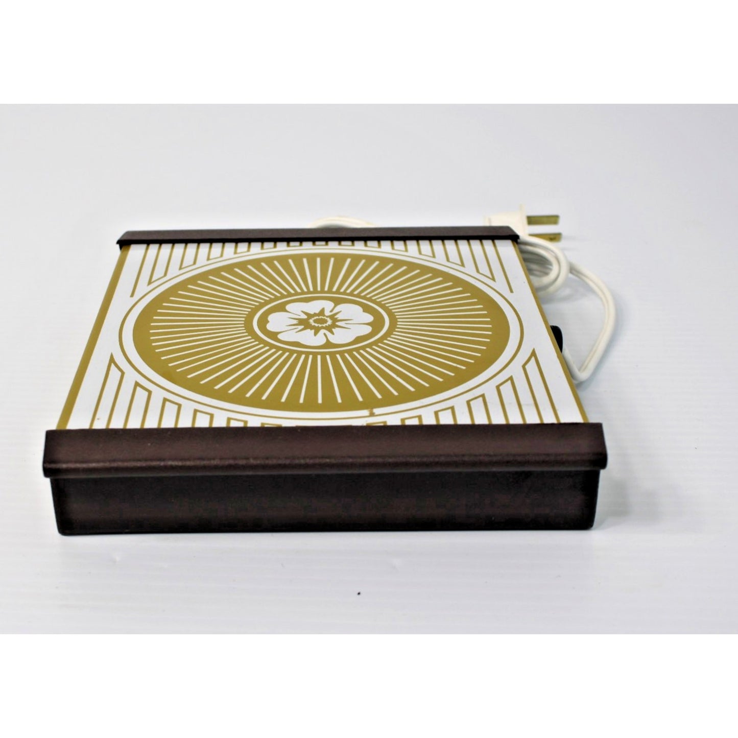 Vintage Mod Flower Power "Warm-O-Tray" Hostess Serving Cocktail Party- PRISTINE