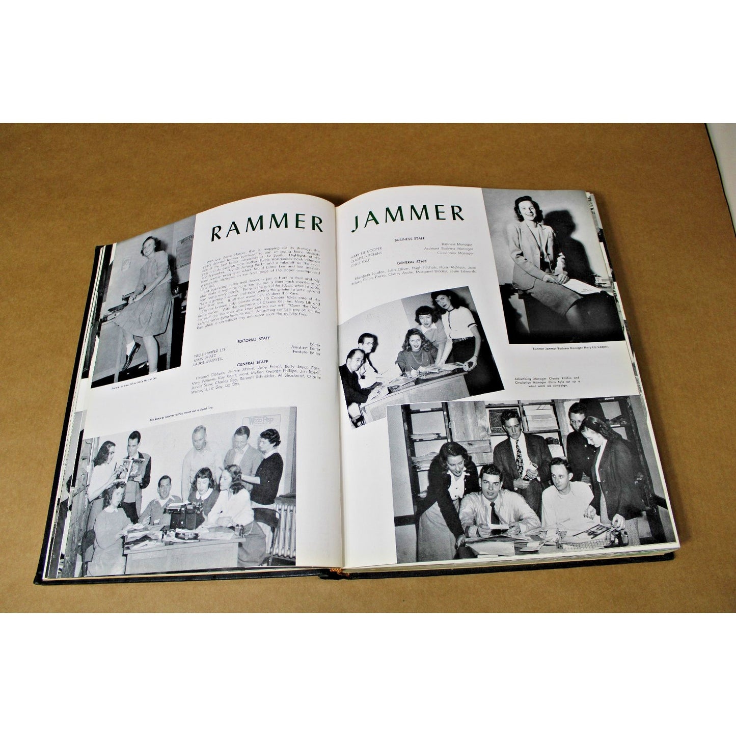 1947 University of Alabama Corolla Yearbook, Harper Lee, Rammer Jammer