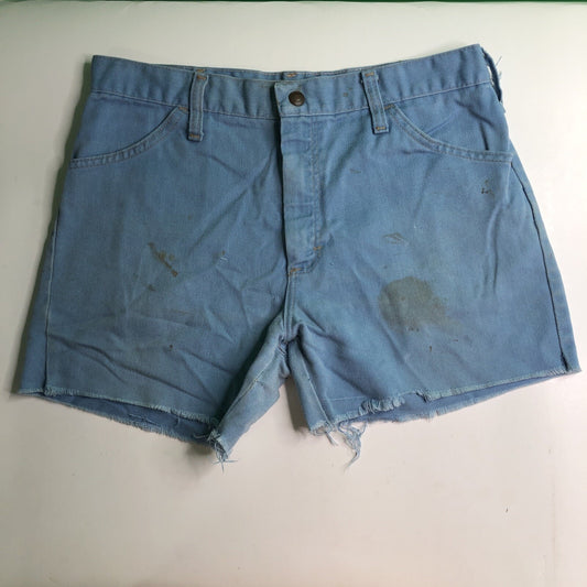 Vintage Cut Off Denim Shorts JC Penney Size 16 30” Waist 12” Length Frayed