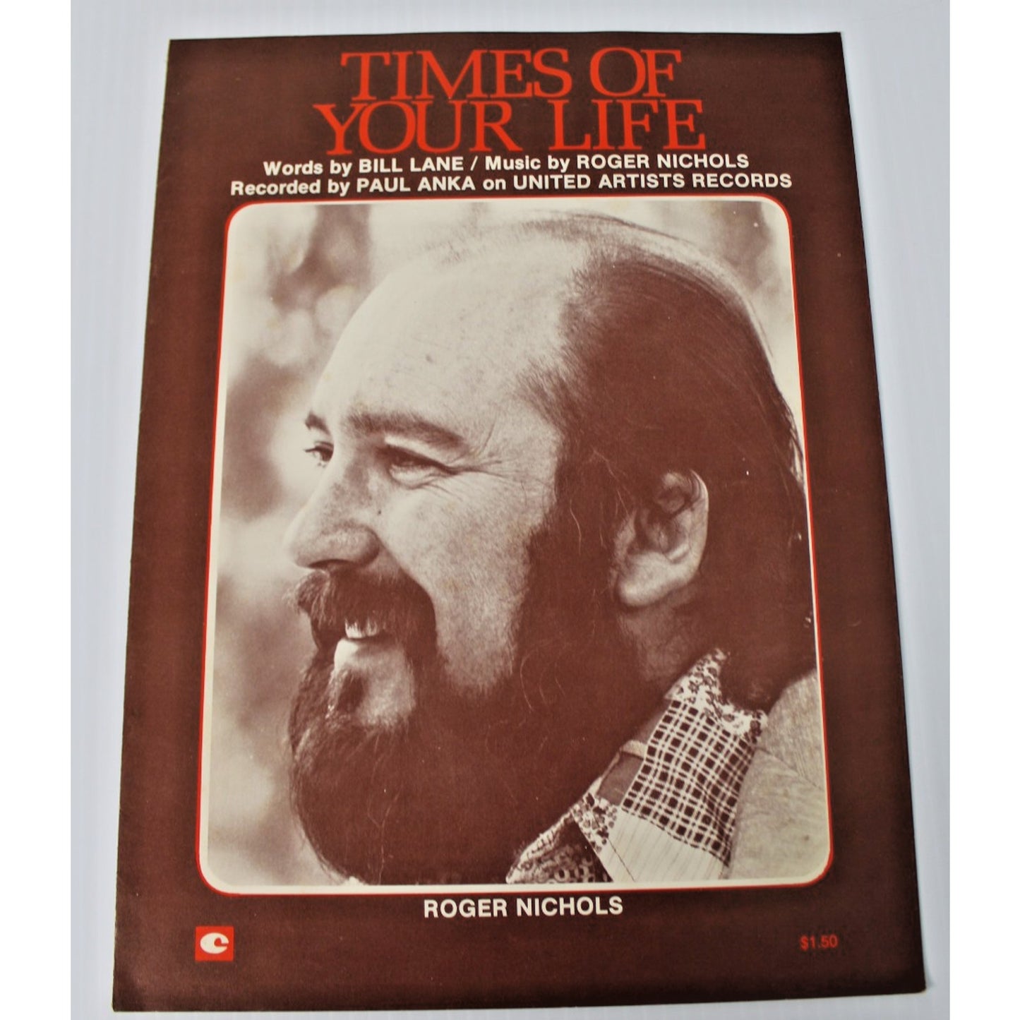 Vintage 1960s, 1970s Popular Music for Piano Sheet Music With Song Book