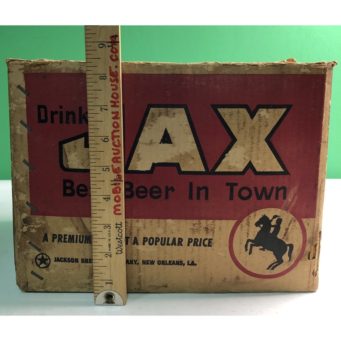 Vintage JAX BEER Cardboard Box New Orleans Louisiana 11”x9”x8.5” Jackson Brewing