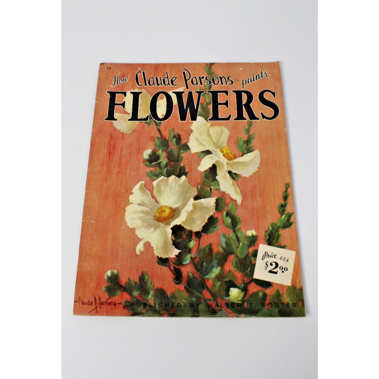 How Claude Parsons Paints Flowers- Walter Foster #75 Vintage Art Instruction
