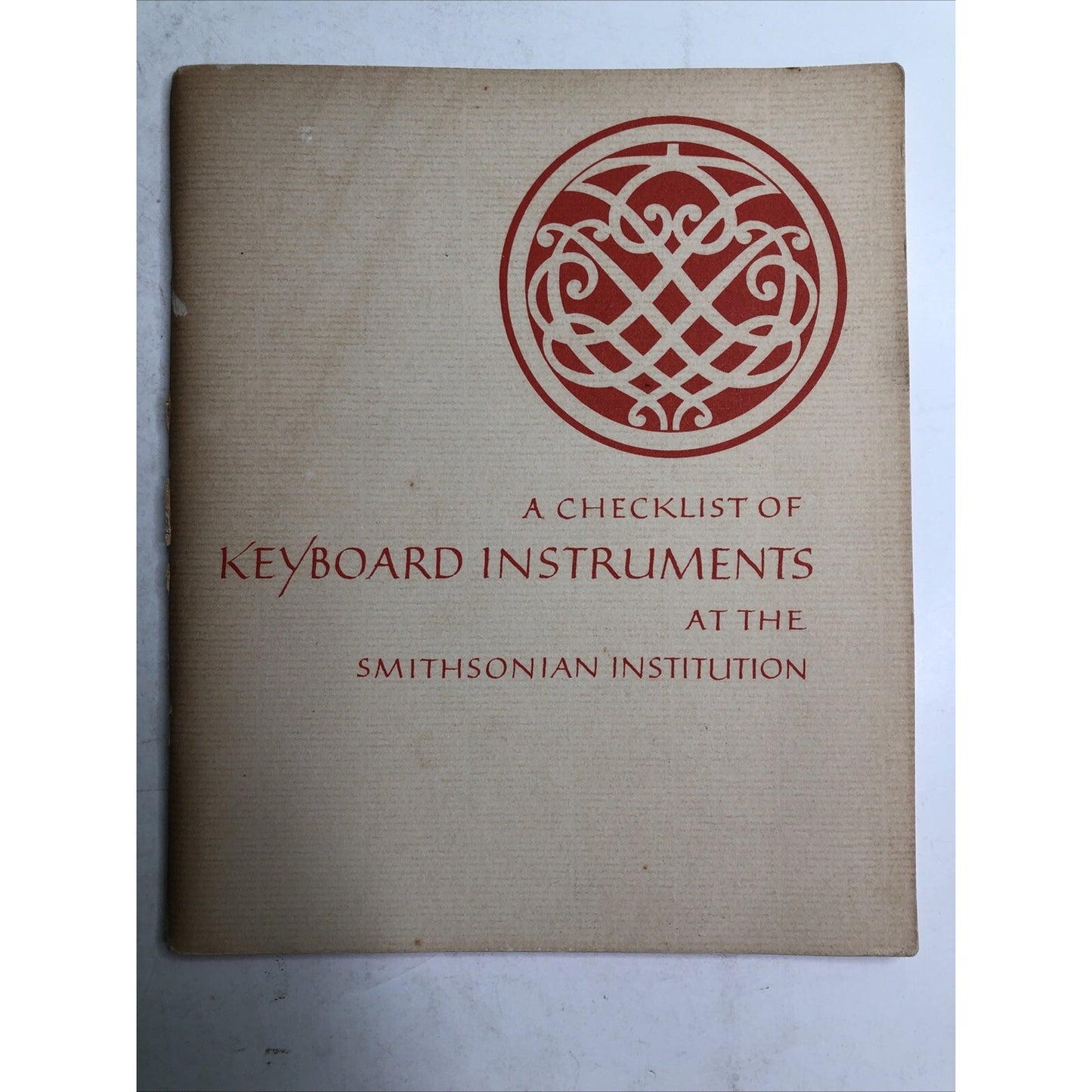 1967 Checklist Of Keyboard Instruments At The Smithsonian Institution Washington