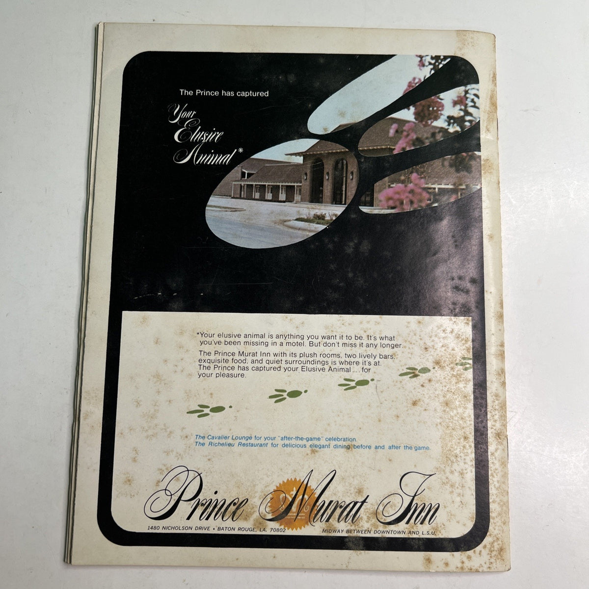 LSU vs Alabama Football Magazine Program November 1969 Issue