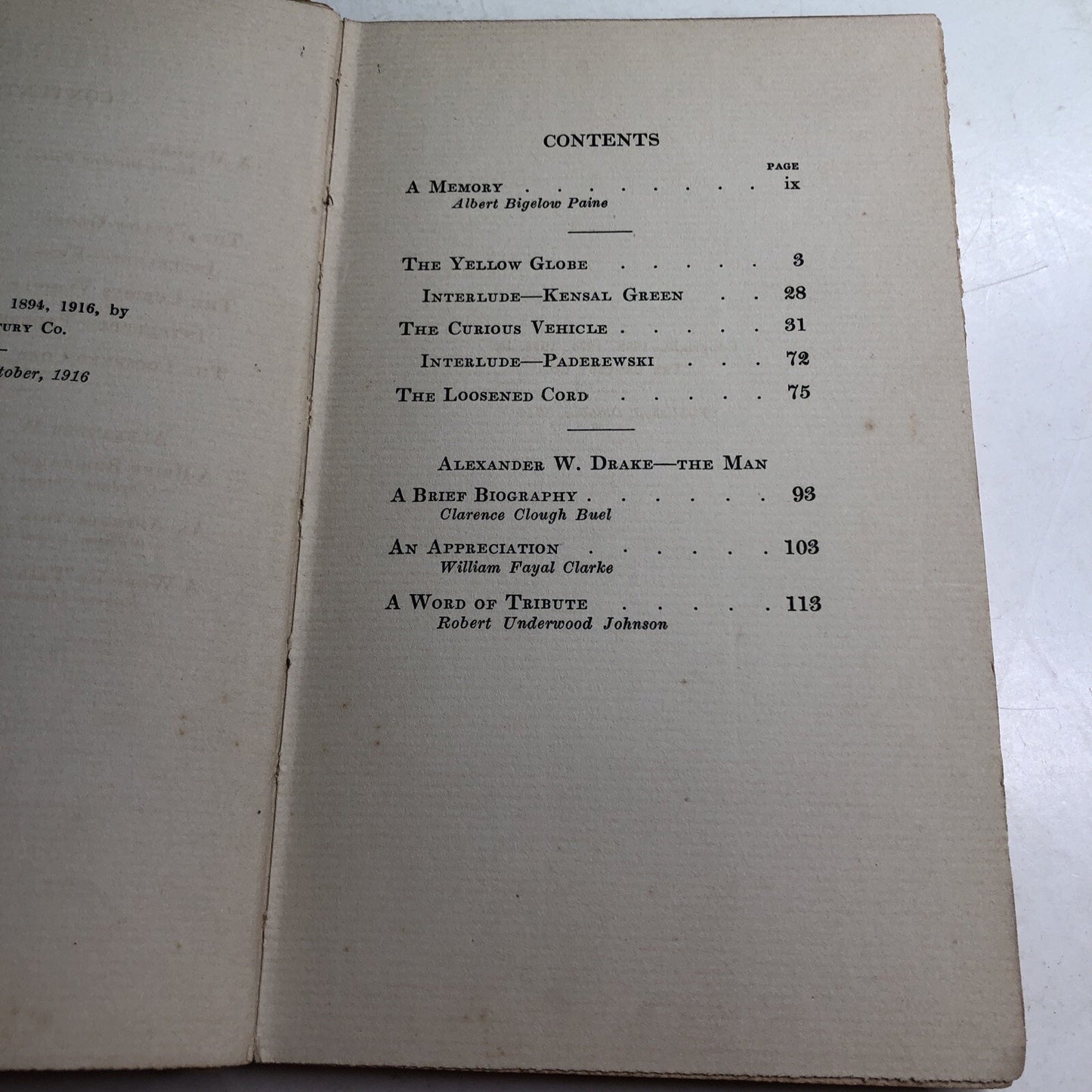 1916 Three Midnight Stories by Alexander M. Drake Limited Edition #346/500 HC