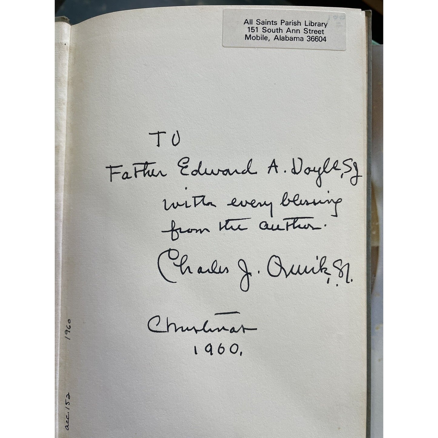 The Christmas After Calvary By Charles J. Quirk 1960 HC 1st Edition Ex Library