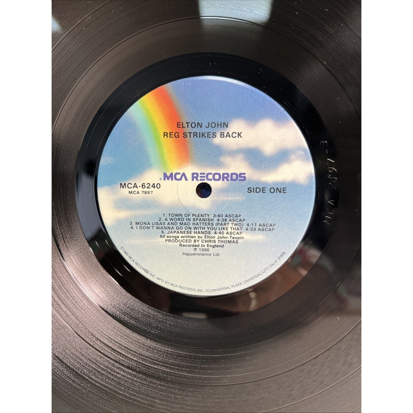 Elton John Reg Strikes Back 1988 Vinyl LP Record Gatefold MCA Records