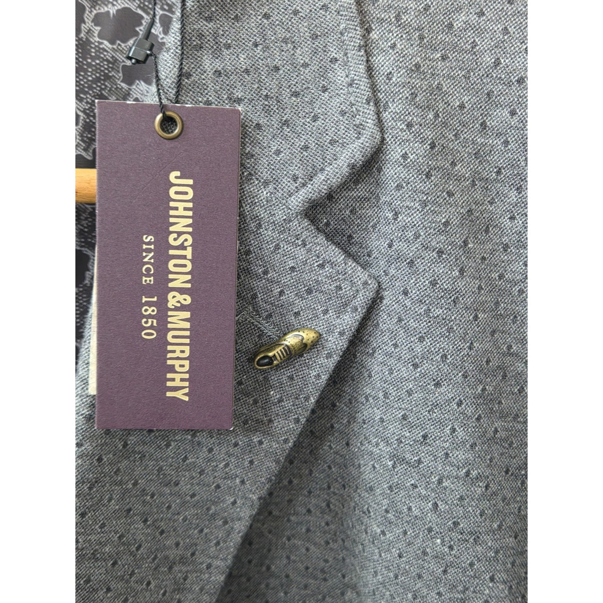NWT Johnston & Murphy Blazer Jacket 3XL Gray Textured Knit Sport Coat Big Tall