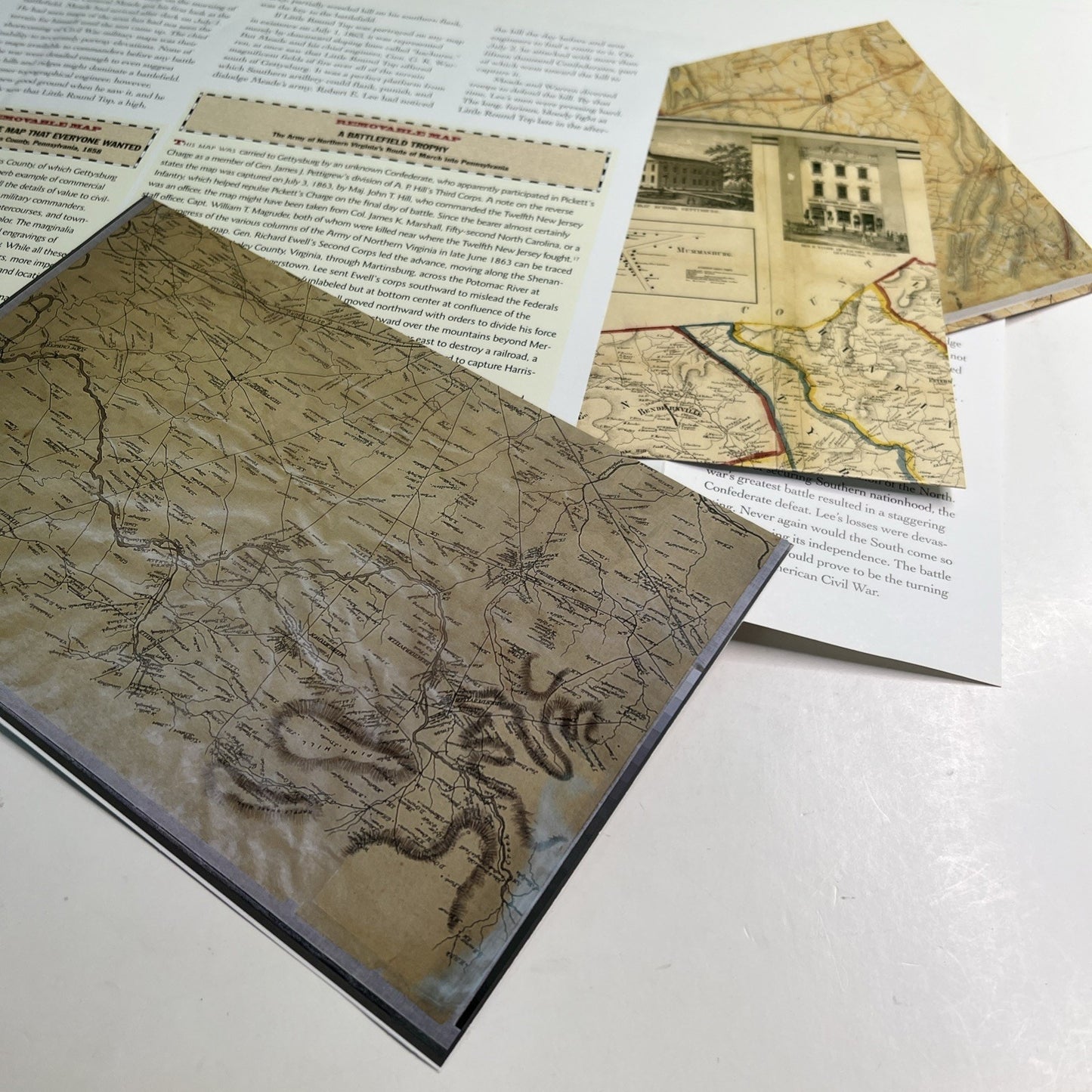 Great Maps Of The Civil War 32 Removable Maps William J. Miller 2004 HC Book