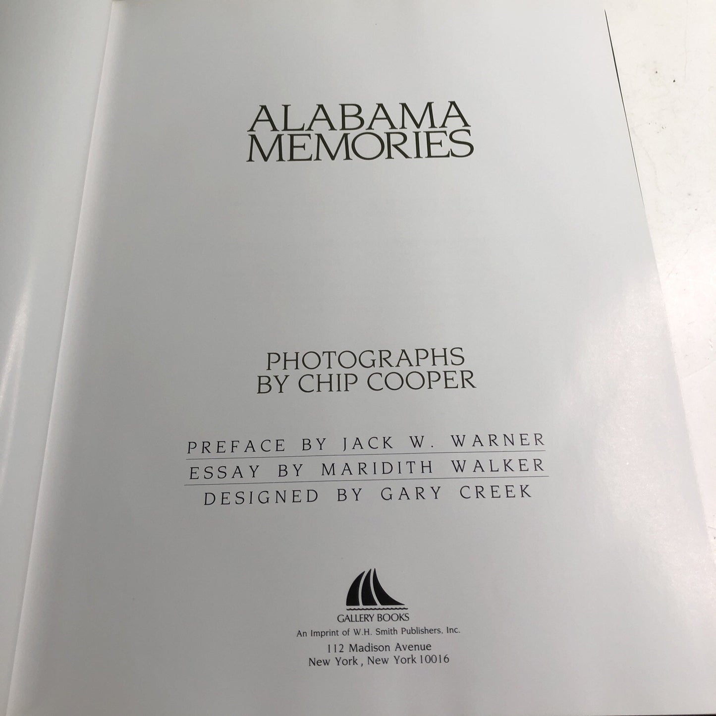 1989 ALABAMA MEMORIES by Chip Cooper HC DJ SIGNED BY AUTHOR PHOTOGRAPHER