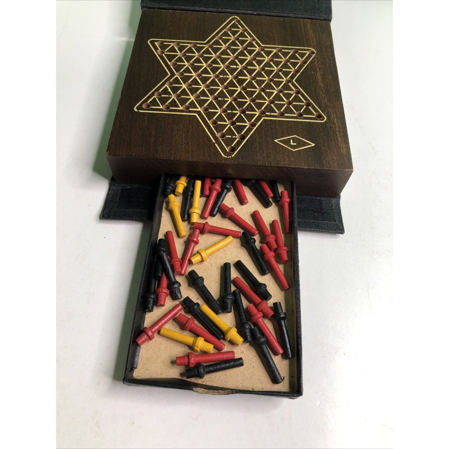 Vintage - 1940's - China Peg Game - E.S. Lowe - Volume 525 - Compact - Travel